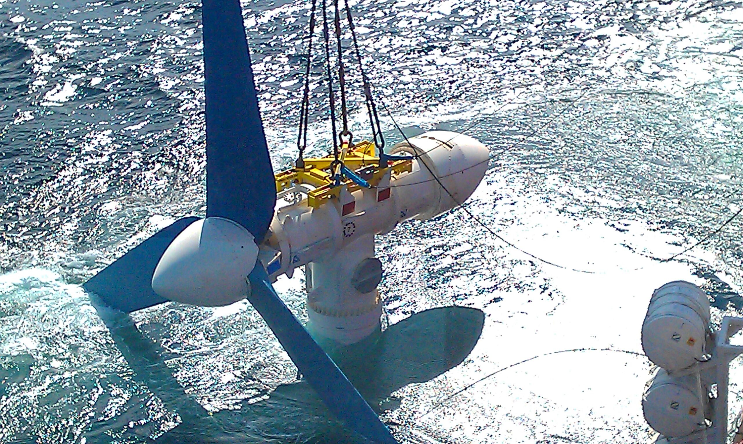 Tidal turbine deployment at EMEC